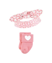 Hudson Baby Baby Girls Hudson 8Pc Headband and Socks Set