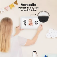 Inkless Baby Hand And Footprint Kit Frame, Mess Free Picture Frame for Newborn