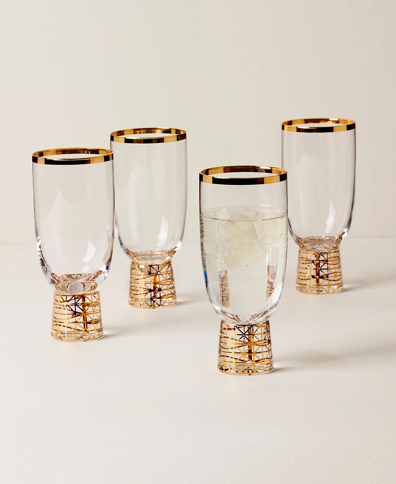 Lenox Tuscany Classics Gold Frost All-Purpose Glasses, Set Of 4