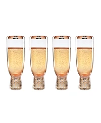 Lenox Tuscany Classics Gold Frost Flutes, Set Of 4