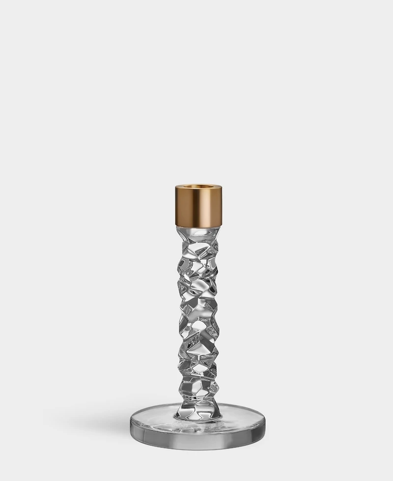 Orrefors Carat Brass Candlesticks, Set of 3