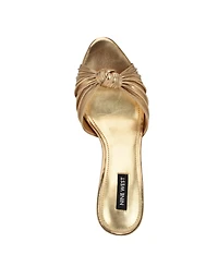 Nine West Women's Laike Kitten Heel Slip-On Dress Sandals