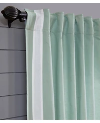 Ihi Home Amalfi Linen Cotton Curtain Panel - Lined with Rod Pocket and Hidden Back Tabs