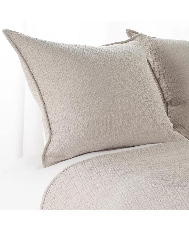 Ihi Home Indi Matelasse, Euro Sham, White