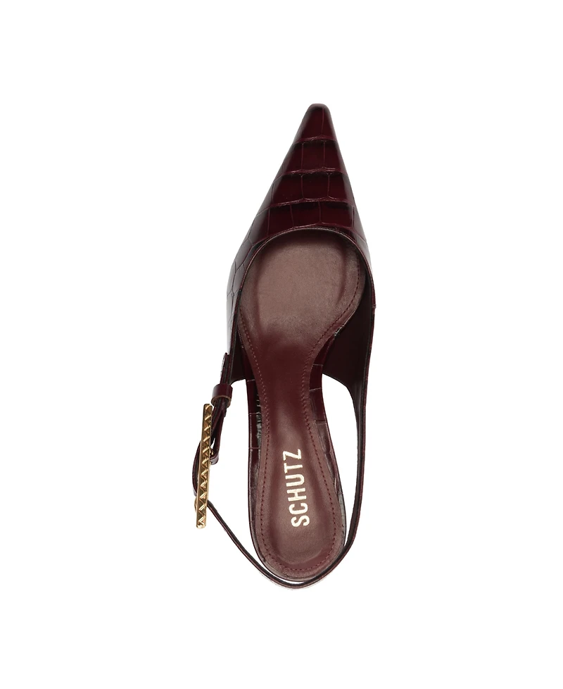 Schutz Women's Ciara Slingback Kitten Heel Pumps
