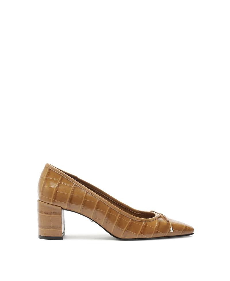 Schutz Women's Arissa Square Toe Mid Block Pumps