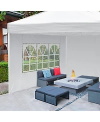 InstaHibit Universal Window Sidewall UV30+ Fits 10x10ft Canopy Gazebo 1 Piece