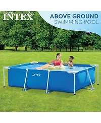 Intex 86" x 23" Rectangular Frame Above Ground Outdoor Splash Swimming Pool