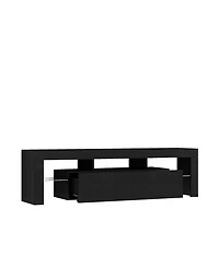 Streamdale Led Tv Stand for 65" TVs, Modern Console, Black
