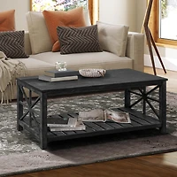 Streamdale Antique Coffee Table with Shelving