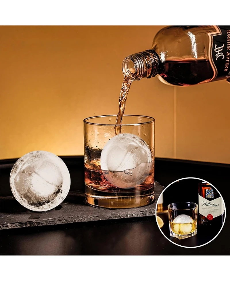 Cowin Large Ice Cube Tray Silicone Mold Food Grade 3 Pack