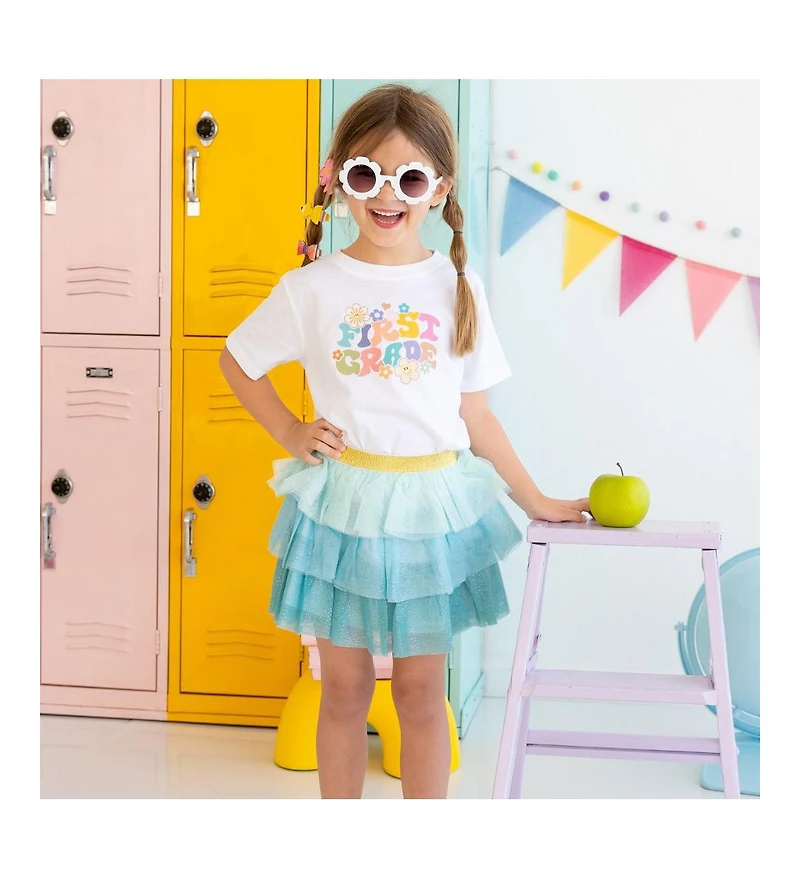 Sweet Wink Little and Big Girls First Grade Retro Short Sleeve T-Shirt