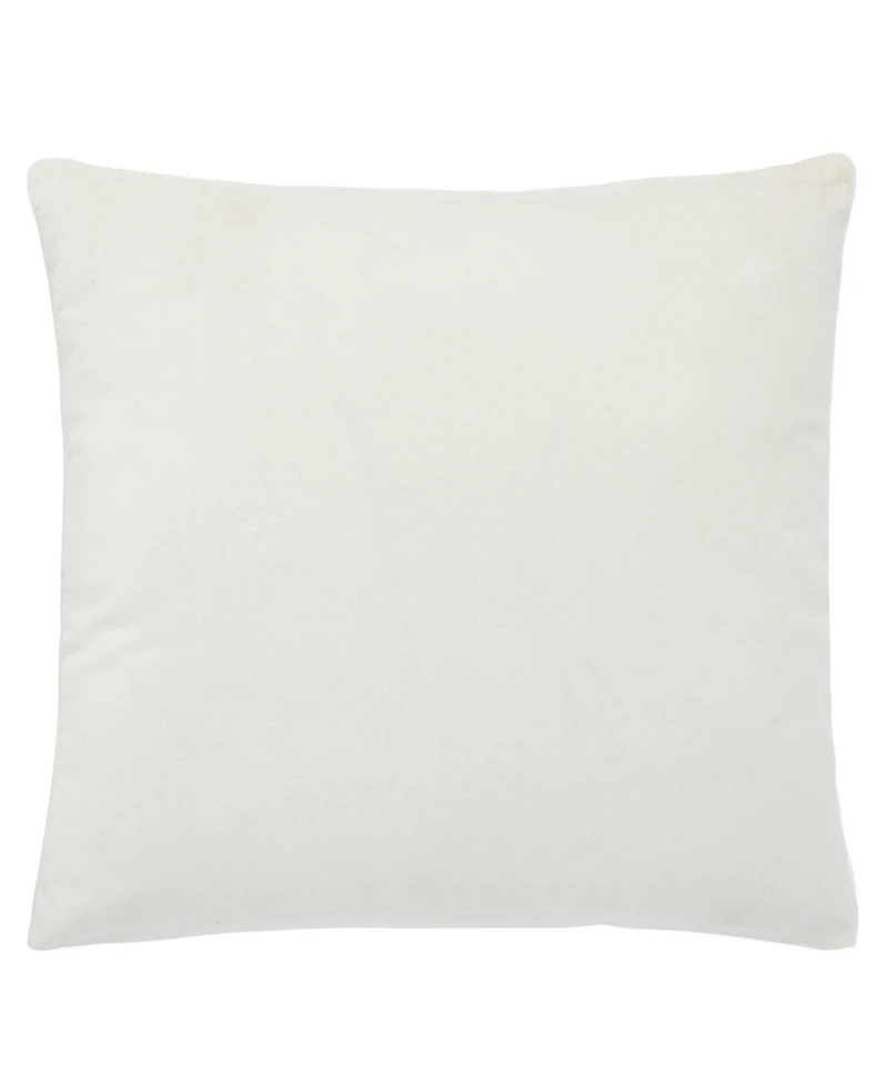 Ihi Home Solid Velvet Pillow Front and Back Velvet, 22"Sq