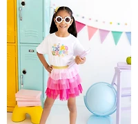 Sweet Wink Toddler Girls Third Grade Retro Short Sleeve T-Shirt