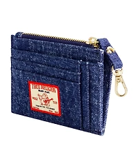 True Religion Denim Zip Card Case