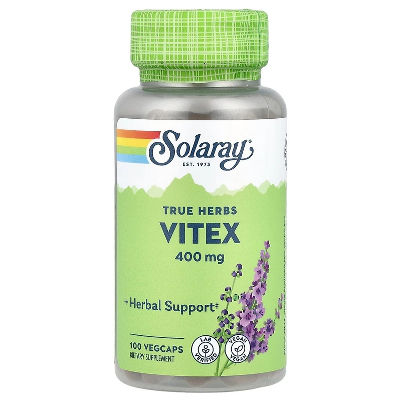 Solaray True Herbs Vitex 400 mg - 100 VegCaps