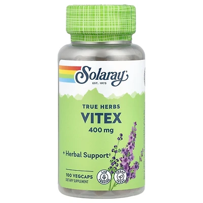 Solaray True Herbs Vitex 400 mg - 100 VegCaps