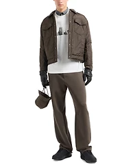 A|X Armani Exchange Men's Short Sleeve Crewneck Building Graphic T-Shirt