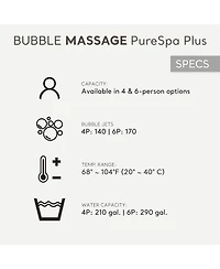 Intex 28429EP PureSpa Plus Portable 77" x 28" Inflatable Hot Tub Bubble Jet Spa
