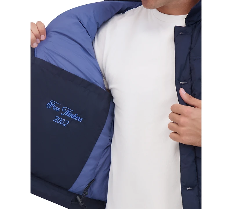 Hudson Men's Vintage Inspired Puffer Trucker Jacket