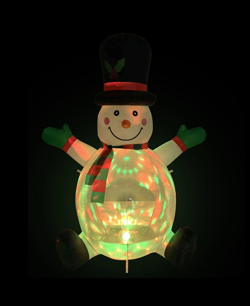 Northlight Inflatable Snowman with Top Hat - 4-Inch