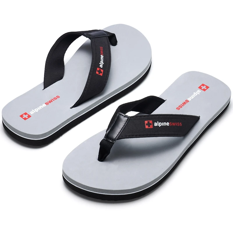 Alpine Swiss Men's Flip Flops Lightweight Thong Sandals Beach Slides Eva Sole for Comfort Durable Men Casual Wear Pool Outdoor Sandal