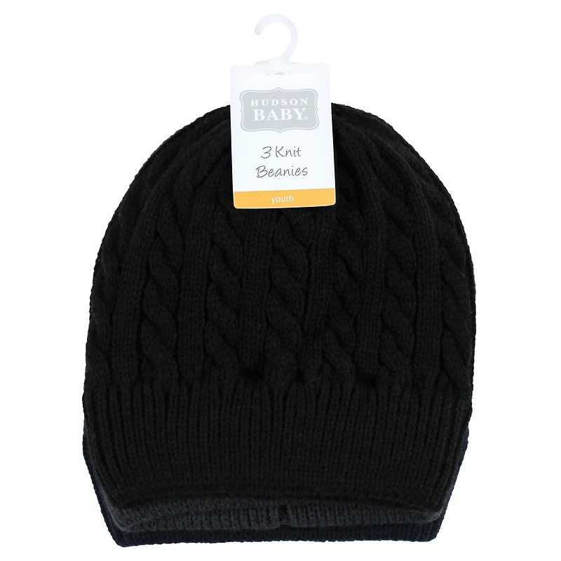 Hudson Baby Unisex Triple Knit Hat Set