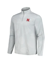 Tommy Bahama Men's Gray Nebraska Huskers Delray Frond IslandZone Half-Zip Jacket