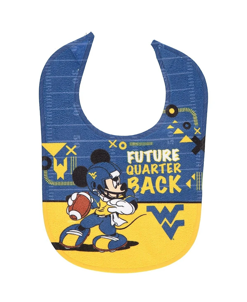 Wincraft West Virginia Mountaineers Disney Mickey All Pro Baby Bib