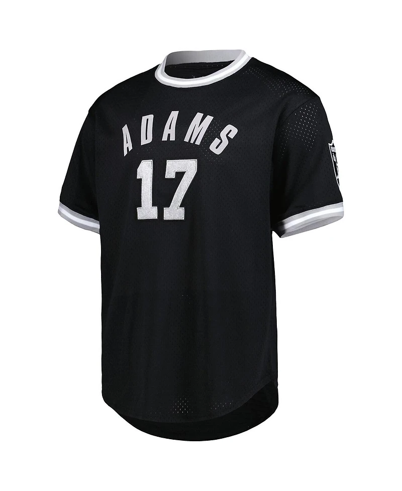 Pro Standard Men's Davante Adams Black Las Vegas Raiders Mesh Player Name Number Top
