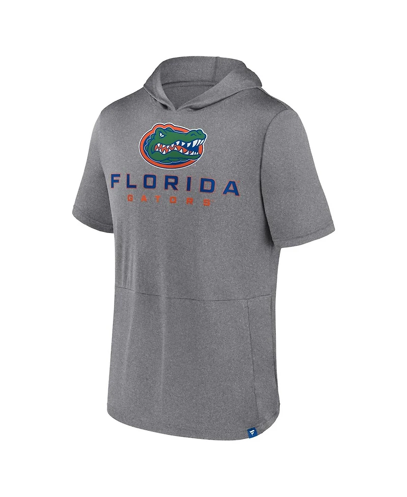 Fanatics Men's Heather Gray Florida Gators Modern Stack Hoodie T-Shirt