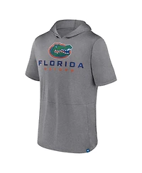 Fanatics Men's Heather Gray Florida Gators Modern Stack Hoodie T-Shirt