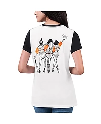 G-iii 4Her by Carl Banks Women's White San Francisco Giants Illustration Ringer T-Shirt
