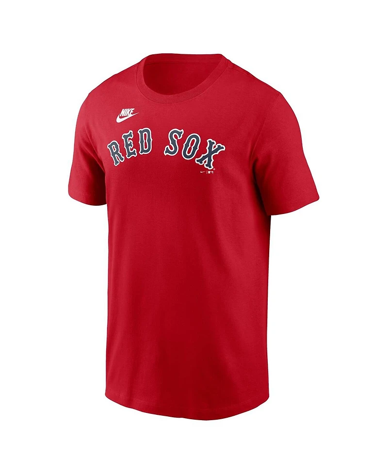 Nike Men's Red Boston Sox Cooperstown Wordmark T-Shirt