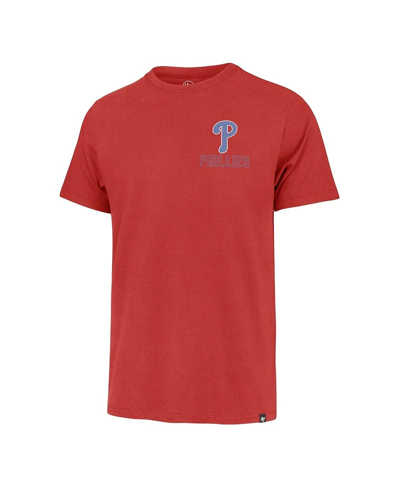 '47 Brand Men's Red Philadelphia Phillies Hang Back Franklin T-Shirt
