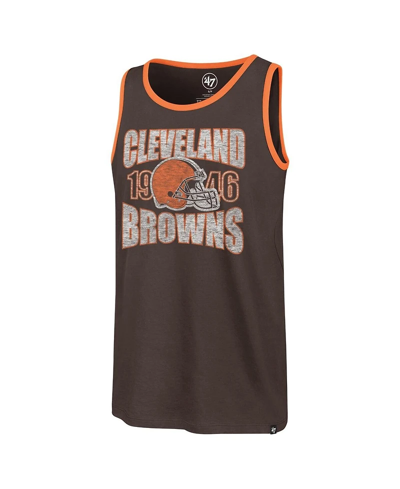 '47 Brand Men's Brown Cleveland Browns Upload Franklin Tank Top
