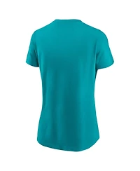 Nike Women's Aqua Miami Dolphins Primary Logo T-Shirt