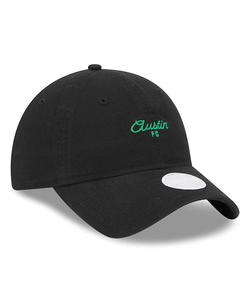 New Era Women's Black Austin Fc Throwback 9TWENTY Adjustable Hat