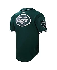 Pro Standard Men's Sauce Gardner Green New York Jets Baseball Button-Up Shirt