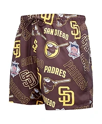 Pro Standard Men's Black San Diego Padres Toss Logo Woven Shorts