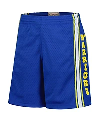 Mitchell & Ness Big Boys and Girls Royal Golden State Warriors Hardwood Classics Swingman Shorts
