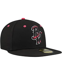 New Era Men's Black Pensacola Blue Wahoos Authentic Collection 59FIFTY Hat