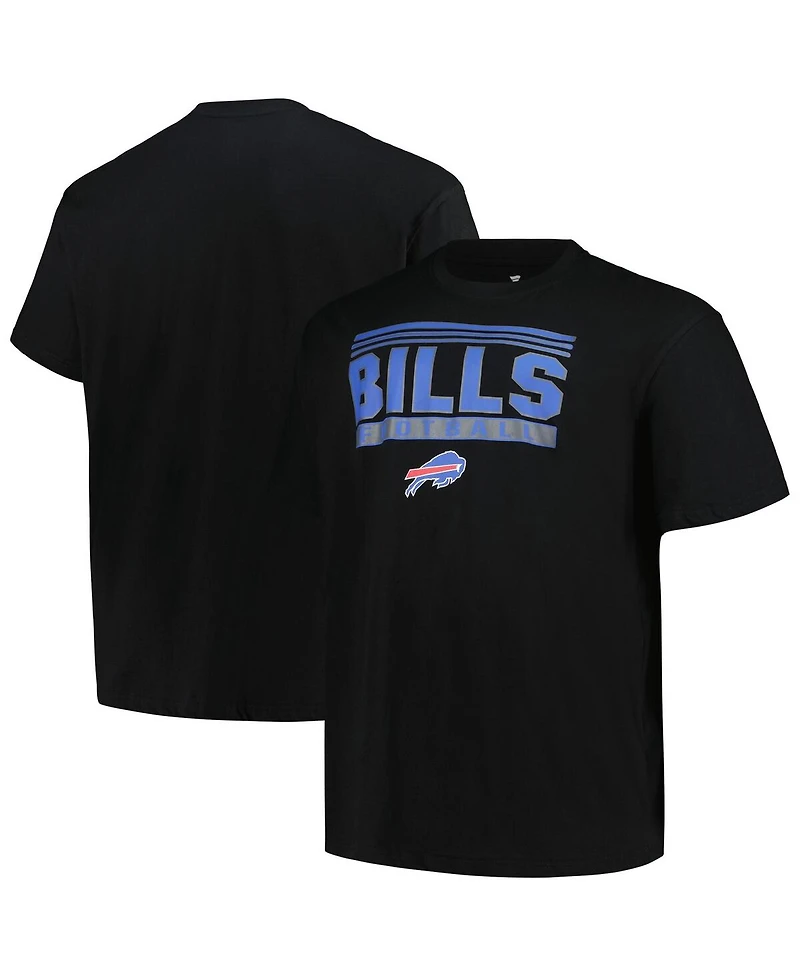 Fanatics Men's Black Buffalo Bills Big Tall Pop T-Shirt