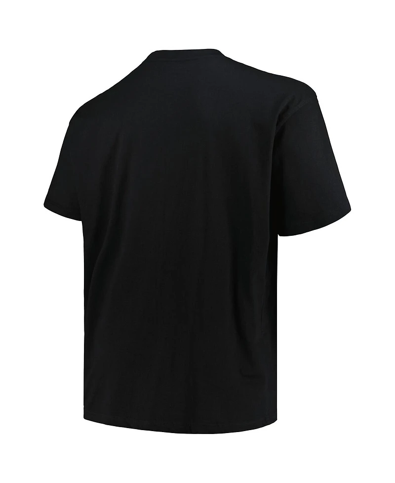 Fanatics Men's Black New England Patriots Big Tall Pop T-Shirt
