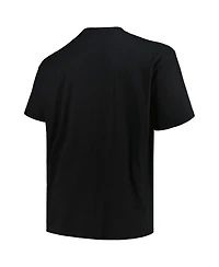 Fanatics Men's Black New England Patriots Big Tall Pop T-Shirt