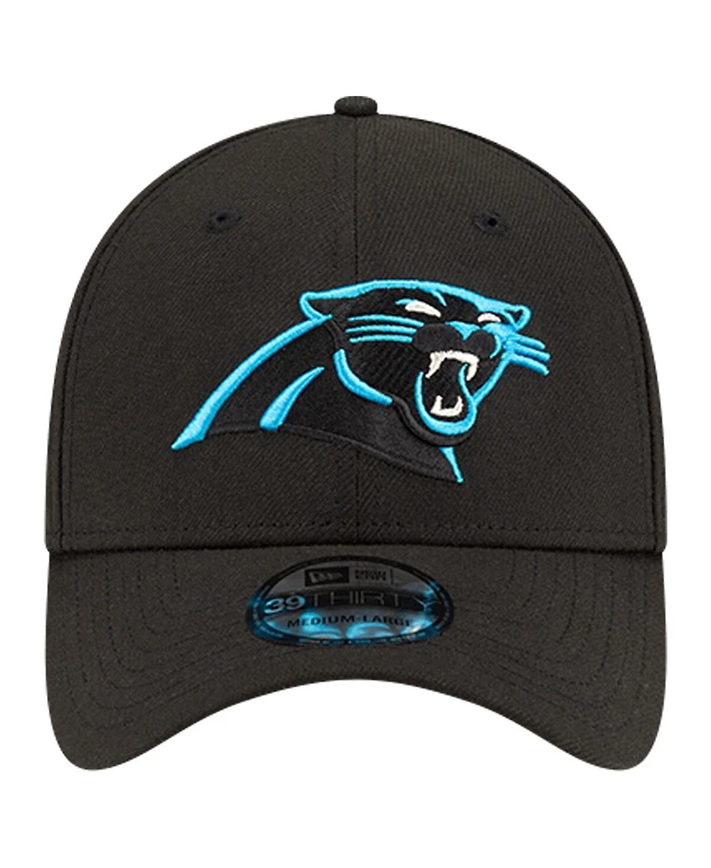 New Era Men's Black Carolina Panthers Classic 39THIRTY Flex Hat