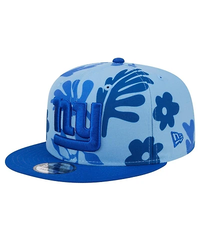 New Era Men's Light Blue New York Giants Leafy 9FIFTY Snapback Hat