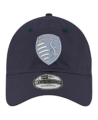 New Era Men's Navy Sporting Kansas City 2024 Jersey Hook 9TWENTY Adjustable Hat