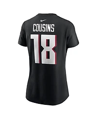 Nike Women's Kirk Cousins Black Atlanta Falcons Player Name Number T-Shirt