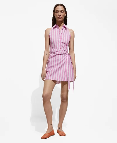 Mango Women's Wrap Shirt Dress